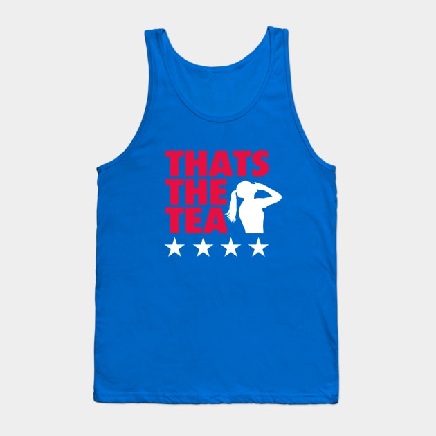 Thats The Tea - Blue Tank Top by KFig21